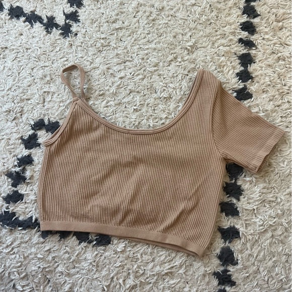 Zara One Shoulder Crop Top - Picture 3 of 3